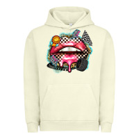 Pigment Pistachio race lips Urban Hoodie - Zillion Design Studio