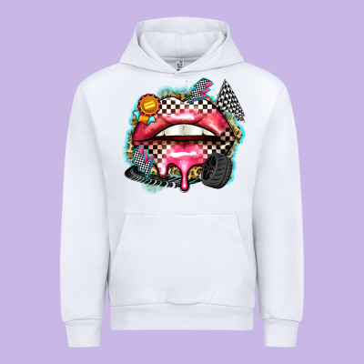 Race Lips Urban Hoodie Designed By Zillion Design Studio
