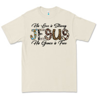 Bone His Love is Strong Jesus His Grace is Free Premium Tee - CowhideDigitalArt