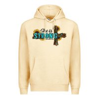 Pina Colada she i̇s strong western cross Premium Hoodie - RanaPortraitStore