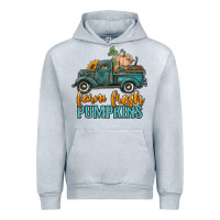 Heather Grey farm fresh pumpkins truck Urban Hoodie - RanaPortraitStore