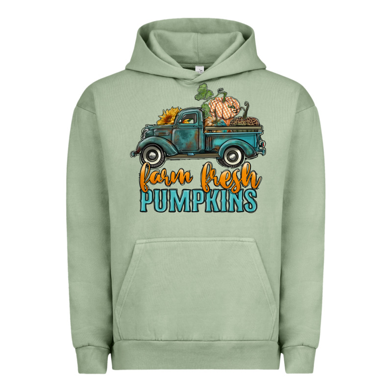 Farm Fresh Pumpkins Truck Urban Hoodie by RanaPortraitStore | Teevron