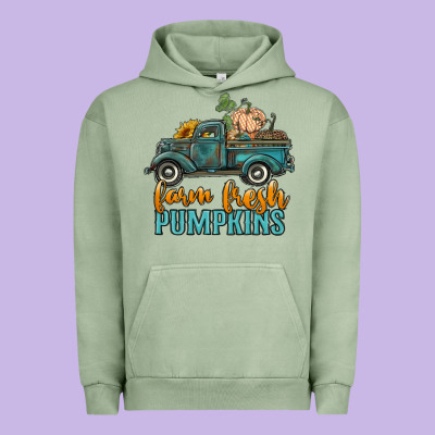 Farm Fresh Pumpkins Truck Urban Hoodie Designed By Ranaportraitstore