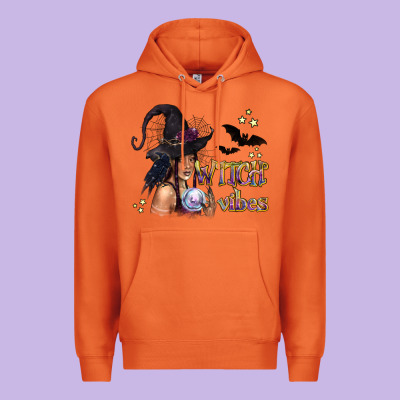 Black Witch Vibes Premium Hoodie Designed By Texasbilliewilder