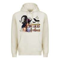 Oatmeal Heather Black Witch Vibes Premium Hoodie - texasbilliewilder