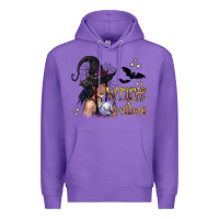 Purple Black Witch Vibes Premium Hoodie - texasbilliewilder