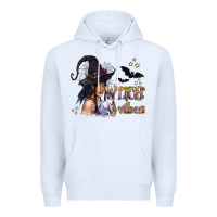White Black Witch Vibes Premium Hoodie - texasbilliewilder