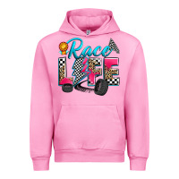 Fuchsia Pink race life Urban Hoodie - Zillion Design Studio