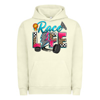 Pigment Pistachio race life Urban Hoodie - Zillion Design Studio