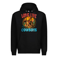 Black long live the cowboys Premium Hoodie - Zillion Design Studio
