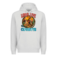 Dove Grey long live the cowboys Premium Hoodie - Zillion Design Studio