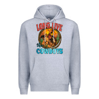 Heather Grey long live the cowboys Premium Hoodie - Zillion Design Studio