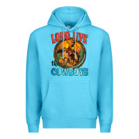 Ocean Blue long live the cowboys Premium Hoodie - Zillion Design Studio