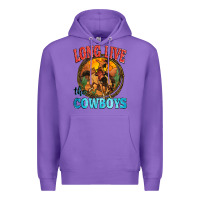 Purple long live the cowboys Premium Hoodie - Zillion Design Studio