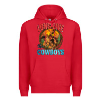 Red long live the cowboys Premium Hoodie - Zillion Design Studio