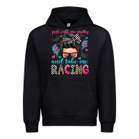 Black just call me pretty and take me racing Urban Hoodie - Zillion Design Studio