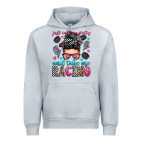 Heather Grey just call me pretty and take me racing Urban Hoodie - Zillion Design Studio