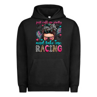 Pigment Black just call me pretty and take me racing Urban Hoodie - Zillion Design Studio