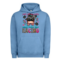 Pigment Pebble Blue just call me pretty and take me racing Urban Hoodie - Zillion Design Studio