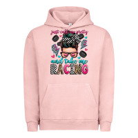 Pigment Salmon just call me pretty and take me racing Urban Hoodie - Zillion Design Studio