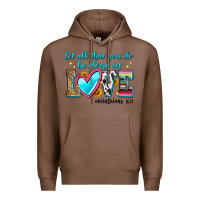 Chestnut let all that you do be done in love Premium Hoodie - Zillion Design Studio