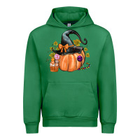 Emerald Kids Pumpkin with Halloween Urban Hoodie - texasbilliewilder