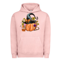 Pigment Salmon Kids Pumpkin with Halloween Urban Hoodie - texasbilliewilder