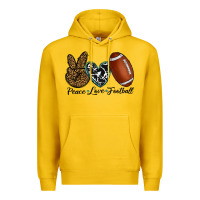 Lemon peace love football Premium Hoodie - RanaPortraitStore