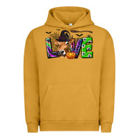 Pigment Peanut Butter Love Halloween Cow Urban Hoodie - texasbilliewilder