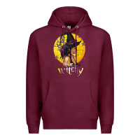 Burgundy Be Witchy Black Witch Premium Hoodie - texasbilliewilder