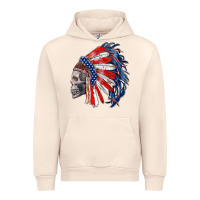 Sandshell american indian headdress with skull Urban Hoodie - RanaPortraitStore