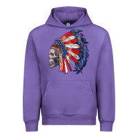 Tulip american indian headdress with skull Urban Hoodie - RanaPortraitStore