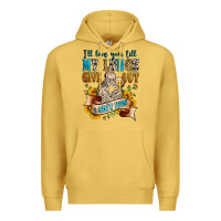 Antique Gold i'll love you tillmy lungs give out i ain't lyin' Premium Hoodie - Zillion Design Studio