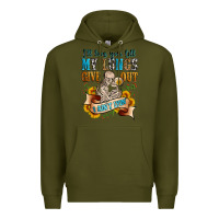 Army Green i'll love you tillmy lungs give out i ain't lyin' Premium Hoodie - Zillion Design Studio