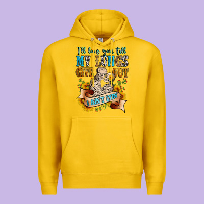 I'll Love You Tillmy Lungs Give Out I Ain't Lyin' Premium Hoodie Designed By Zillion Design Studio