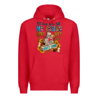 Red i'll love you tillmy lungs give out i ain't lyin' Premium Hoodie - Zillion Design Studio