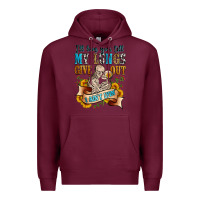 Burgundy i'll love you tillmy lungs give out i ain't lyin' Premium Hoodie - Zillion Design Studio