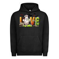 Pigment Black Love Nurse Halloween Urban Hoodie - texasbilliewilder