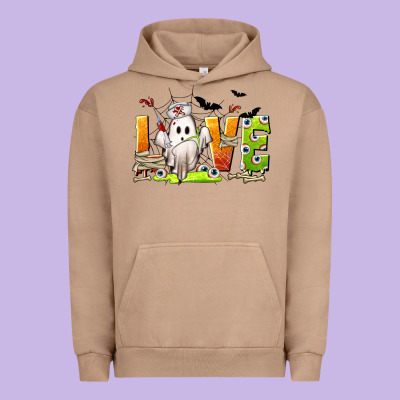 Love Nurse Halloween Urban Hoodie Designed By Texasbilliewilder