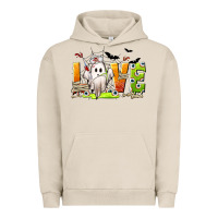 Pigment French Oak Love Nurse Halloween Urban Hoodie - texasbilliewilder