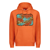 Carrot western leopard tooled leather background Premium Hoodie - Zillion Design Studio