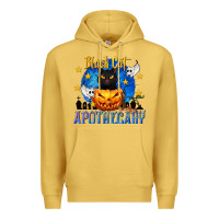 Antique Gold Black Cat Apothecary Premium Hoodie - texasbilliewilder