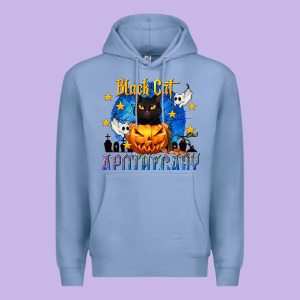 Black Cat Apothecary Premium Hoodie Designed By Texasbilliewilder
