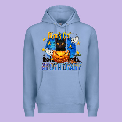 Black Cat Apothecary Premium Hoodie Designed By Texasbilliewilder
