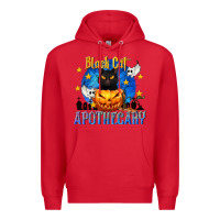 Red Black Cat Apothecary Premium Hoodie - texasbilliewilder
