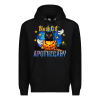 Black Black Cat Apothecary Premium Hoodie - texasbilliewilder