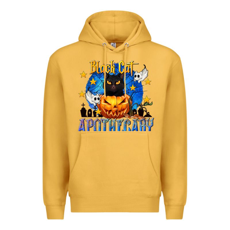 Black Cat Apothecary Premium Hoodie by texasbilliewilder | Teevron