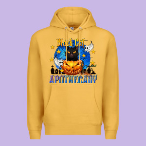 Black Cat Apothecary Premium Hoodie Designed By Texasbilliewilder