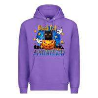 Purple Black Cat Apothecary Premium Hoodie - texasbilliewilder