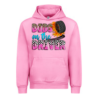 Fuchsia Pink dibs on the driver Urban Hoodie - Zillion Design Studio